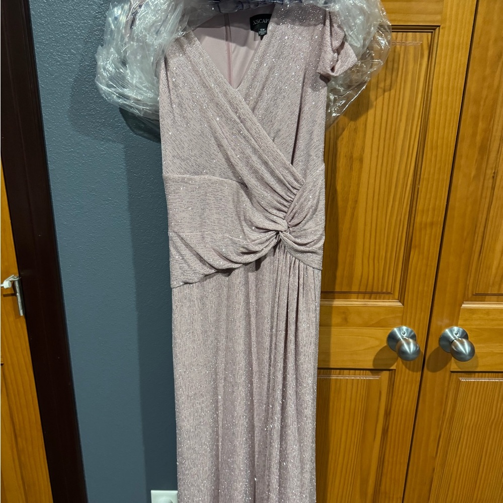 Elegant Sequin Evening Gown in Pink